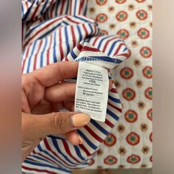 J. Crew Striped Midi Dress - Red, Blue, White - Picture 6 of 10